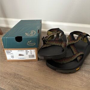 Chaco Black and Multicolor Sandals